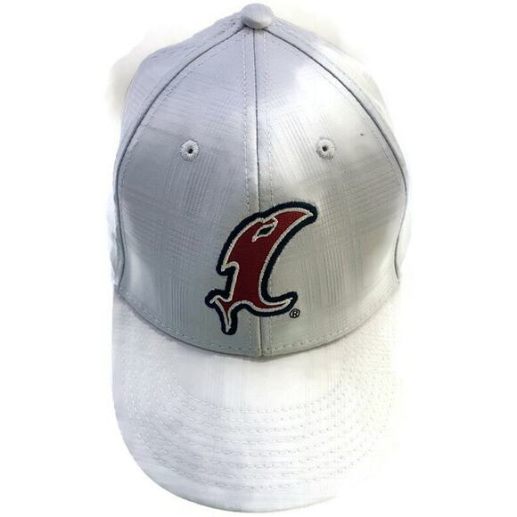 Vicious Fishing Ball Cap White Adjustable With Red Logo - Picture 6 of 6